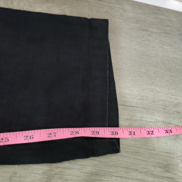 NYDJ Black Linen Blend Pants Straight Leg Woman's Sz 18 - Picture 7 of 8